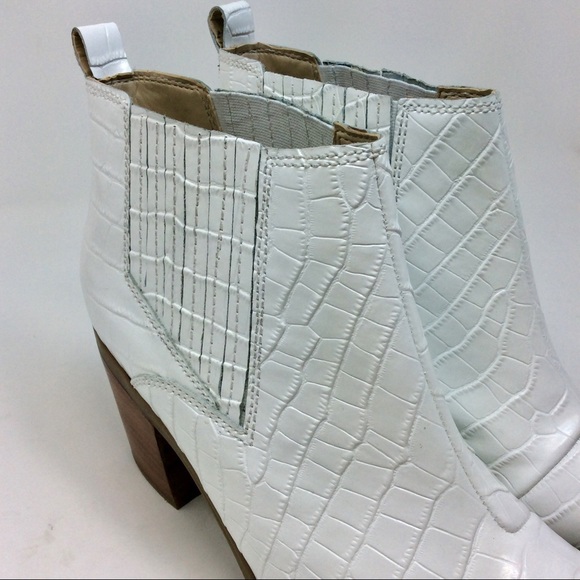 Marc Fisher Rental 2 White Croc Chelsea Boot - Picture 11 of 11